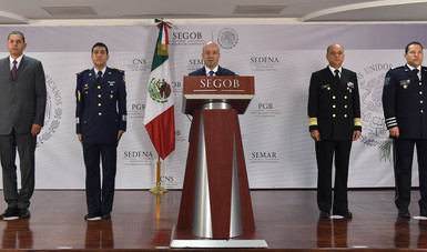 Mensaje a medios de comunicación del Comisionado Nacional de Seguridad, Renato Sales Heredia