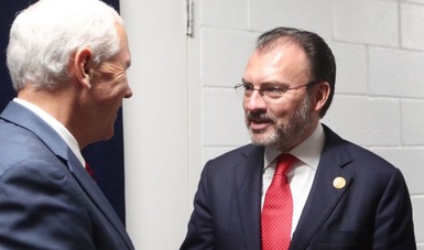 Reunión del Canciller Luis Videgaray con el Vicepresidente de los Estados Unidos de América, Mike Pence