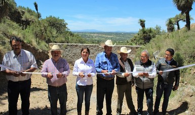 Inaugura CONAFOR presa para riego en Altzayanca, Tlaxcala