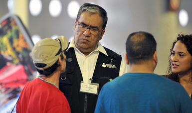 Inauguran SEP-SEGOB-INEA- módulo de orientación para migrantes en el aeropuerto de la Ciudad de México