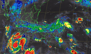 Hoy se prevén tormentas intensas en Michoacán, Oaxaca y Chiapas.