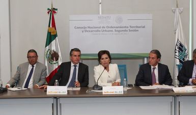 Rosario Robles encabeza la Segunda Sesión del Consejo Nacional de Ordenamiento Territorial y Desarrollo Urbano