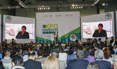 Ceremonia de inauguración de la EXPO FOVISSSTE 2017. 