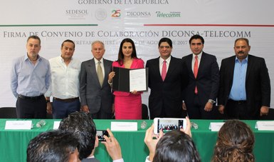 Diconsa Bajío y Telecomm firman convenio de colaboración