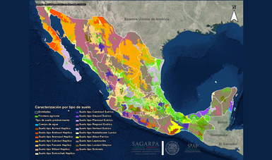 Caracterización por tipo de suelo de la República Mexicana