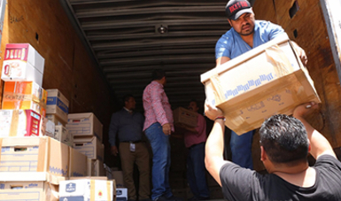 Envía ISSSTE tráileres con 40 toneladas de ayuda humanitaria para damnificados de Chiapas y Oaxaca