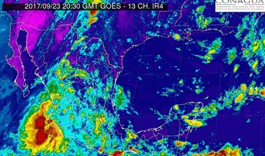 Se desarrolló la Depresión Tropical 18-E frente a las costas de Colima. 