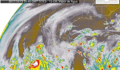 En Sinaloa, Veracruz, Oaxaca, Tabasco y Chiapas se prevén tormentas muy fuertes con actividad eléctrica.