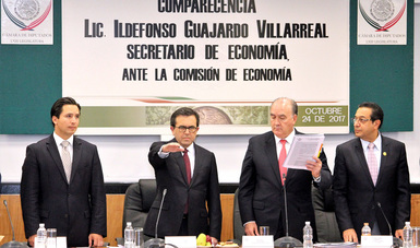 Comparece el Secretario Ildefonso Guajardo Villarreal ante la Comisión de Economía en la Cámara de Diputados