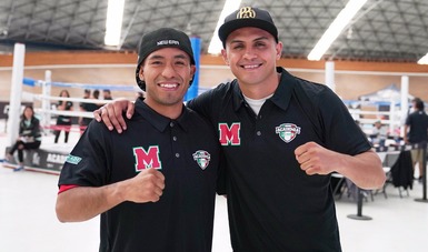 Elías Emigdio y Juan Pablo Romero, estuvieron en la sexta sede de búsqueda de talento de la Academia CONADE de Boxeo.