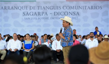 Arranca Diconsa programa de tianguis comunitarios en San Luis Potosí

