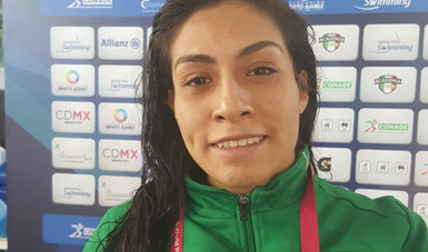 sirena de 21 años de edad, Stefany Ruby Cristino Zapata conquistó la medalla 