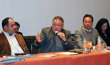 Enrique Sánchez Cruz, durante una reunión que sostuvo con Secretarios Agropecuarios de las entidades federativas del país y los delegados de la Secretaría de Agricultura, Ganadería Desarrollo Rural, Pesca y Alimentación (SAGARPA) en los estados.