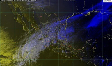 En Puebla, Veracruz, Oaxaca, Chiapas y Tabasco se pronostican lluvias fuertes esta noche y la madrugada del martes.