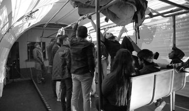 El comportamiento, el espacio y la cercanía de los cuerpos en el transporte público plantea el Simulador Escénico CABRA