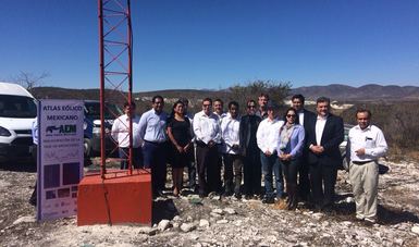Inauguración de la primera etapa del proyecto “Atlas Eólico Mexicano” .