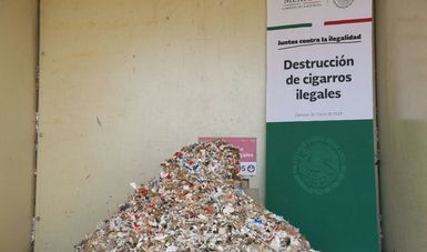 Destruye SAT más de 10 millones de cigarros ilegales en Jalisco