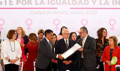Recibe ISSSTE Certificado Oro en  Igualdad Laboral y No Discriminación