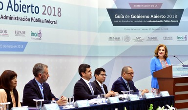 Presentan SFP, SEGOB, FEPADE e INAI “Guía de Gobierno Abierto 2018”