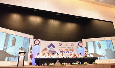 El Secretario inauguró la CXIX Jornada Nacional del Notariado Mexicano
