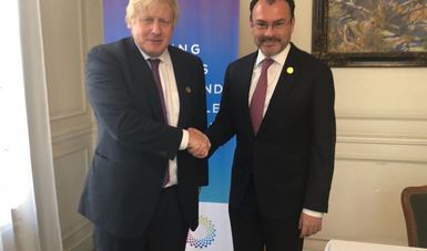 Canciller Videgaray y el Secretario Boris Johnson del Reino Unido
