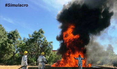 Simulacro de Incendio Forestal en Terrenos del Aeropuerto de Nogales