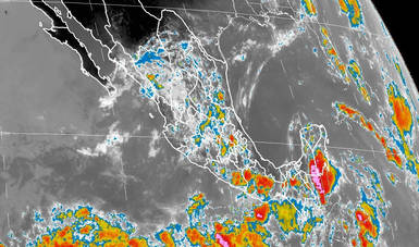 Tormentas intensas de corta duración se prevén esta noche en regiones de Oaxaca y Chiapas.