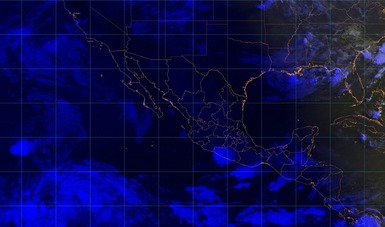 Imagen satelital que muestra la nubosidad y temperatura que hay en estados de la RepÃºblica Mexicana.
Logotipo de Conagua.