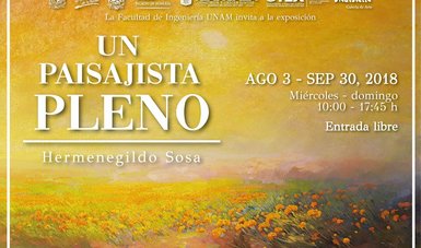 El Palacio de Minería albergará del 3 de agosto al 26 de septiembre la exposición Un paisajista pleno, del artista plástico tlaxcalteca José Hermenegildo Sosa Zámora.