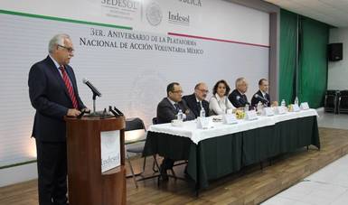Celebró Indesol tercer aniversario de la Plataforma Nacional de Acción Voluntaria México 