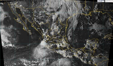 Imagen satelital de la república mexicana que muestra la nubosidad en estados del territorio nacional.
Logotipo de Conagua.