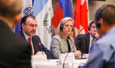 Mensaje  inicial del Canciller Luis Videgaray durante su participación en la sesión de seguridad de la Segunda Conferencia sobre Prosperidad y Seguridad en Centroamérica

