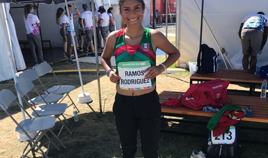 La atleta que entrena en el CNAR ganó medalla de plata en los 5000 metros de marcha en Buenos Aires 2018  