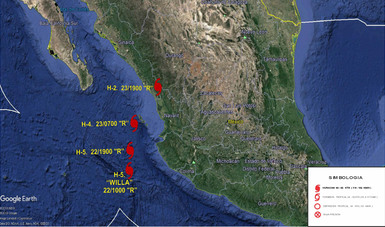 La Secretaría de Marina - Armada de México activa Plan Marina en su fase de prevención en el pacífico mexicano por el Huracán “Willa”.