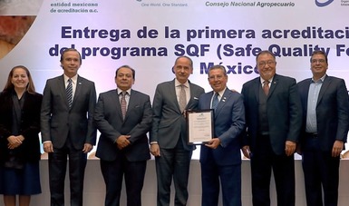 OCETIF recibió la primera acreditación del programa SQF que otorga la Entidad Mexicana de Acreditación EMA