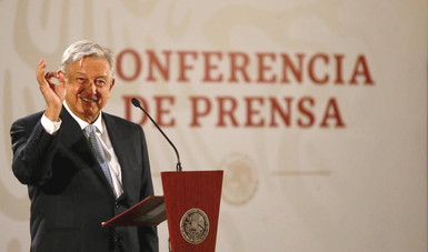 Presidente Andrés Manuel López Obrador en conferencia de prensa del lunes 10 de diciembre de 2018