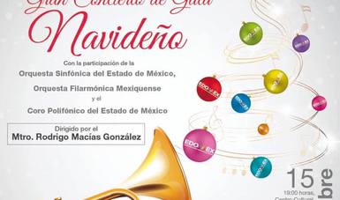 Cartel del Gran Concierto de Gala Navideño.