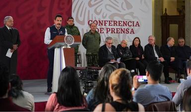 Conferencia de prensa respecto a lo ocurrido en Tlahuelilpan, Hidalgo 