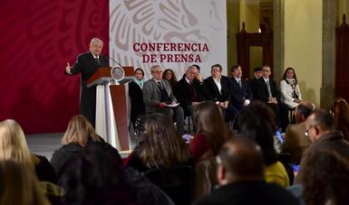 Conferencia de prensa encabezada por el presidente Andrés Manuel López Obrador