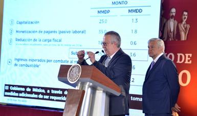 El secretario de Hacienda, Carlos Urzúa y el presidente Andrés Manuel López Obrador
