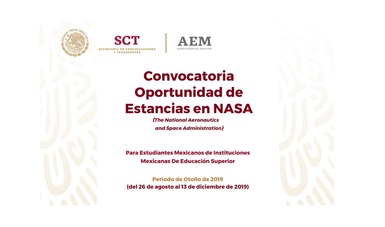 Publica AEM Convocatoria para Estancias de Investigación en NASA