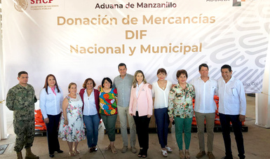 SNDIF recibe en el puerto de Manzanillo, Colima, la asignación de bienes.