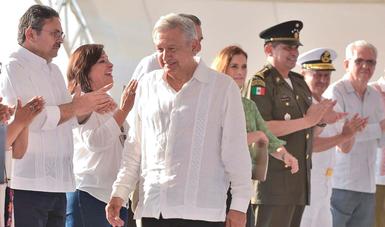 Presidente de México, Andrés Manuel López Obrador, en Tabasco