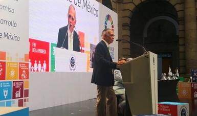 Alfonso Romo atestigua firma para alcanzar objetivos de Agenda 2030