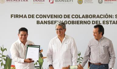 Bansefi firma convenio con el INAES y el Gobierno de Veracruz para impulsar la economía social                                                                         
