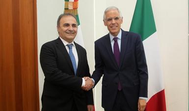 México e Italia sostienen reuniones a nivel subsecretario en la Ciudad de México