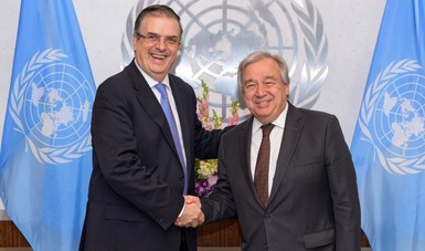 El secretario de Relaciones Exteriores anuncia en Naciones Unidas el lanzamiento del Plan de Desarrollo Integral con Centroamérica