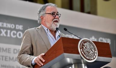 Alejandro Encinas Rodríguez, el Subsecretario de Derechos Humanos, Población y Migración.