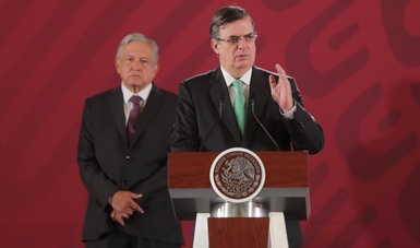 El canciller Marcelo Ebrard presenta acciones del Gobierno de México a partir del atentado en El Paso, Texas 