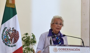 Secretaria de Gobernación, Olga Sánchez Cordero.